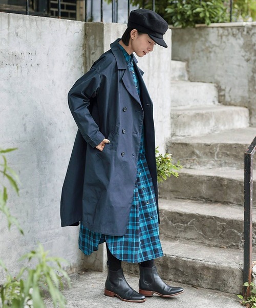 サニークラウズ ターコイズなチェックワンピース〈レディース