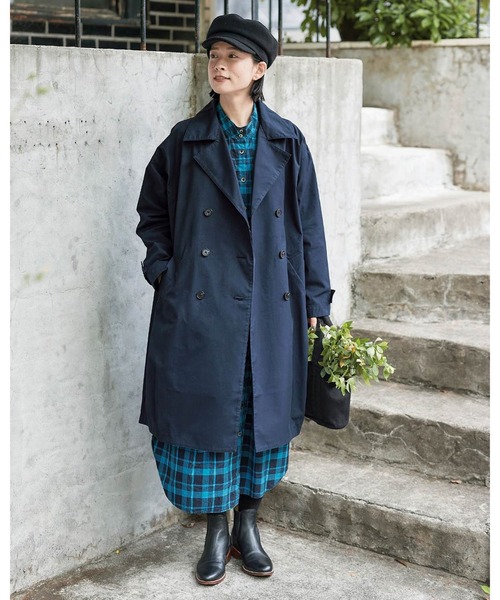 Sunny clouds（サニークラウズ）の「サニークラウズ　ターコイズなチェックワンピース〈レディース〉（シャツワンピース・レディース・ブルー・XX-LARGE/X-LARGE/LARGE/MEDIUM/NM）」の5枚目の写真