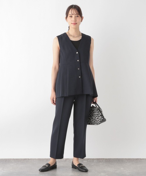 GLOBAL WORK（グローバルワーク）の「ペプラムジレ＊パンツSET/137549（パンツドレス・レディース・ブラック/ネイビー・LARGE/MEDIUM）」の7枚目の写真