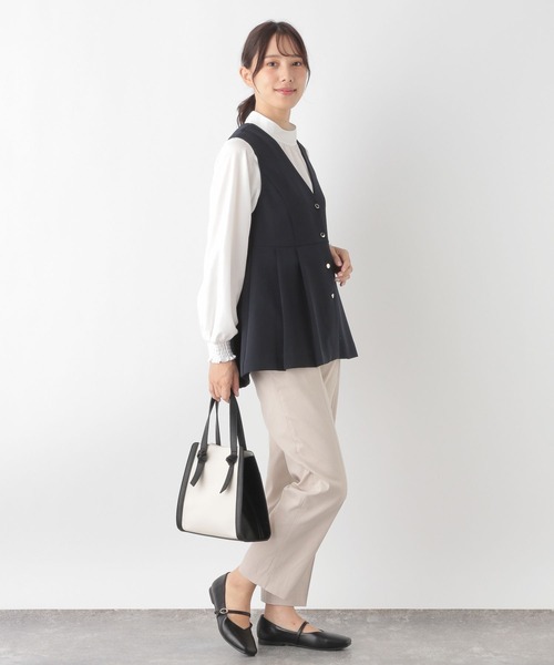 GLOBAL WORK（グローバルワーク）の「ペプラムジレ＊パンツSET/137549（パンツドレス・レディース・ブラック/ネイビー・LARGE/MEDIUM）」の13枚目の写真