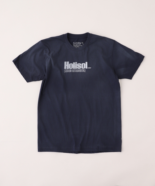 PULP/417EDIFICE(パルプフォーワンセブンエディフィス)の「【HOLIDAY / ホリデー】HOLISOL TEE(Tシャツ/カットソー・メンズ・ネイビー・SMALL/MEDIUM/LARGE)」の1枚目の写真