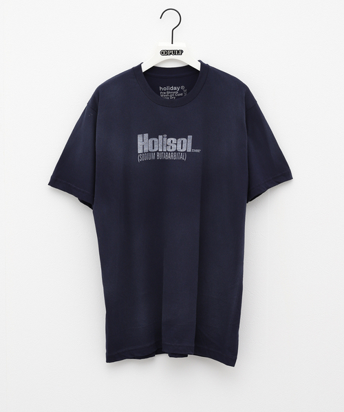 PULP/417EDIFICE(パルプフォーワンセブンエディフィス)の「【HOLIDAY / ホリデー】HOLISOL TEE(Tシャツ/カットソー・メンズ・ネイビー・SMALL/MEDIUM/LARGE)」の3枚目の写真