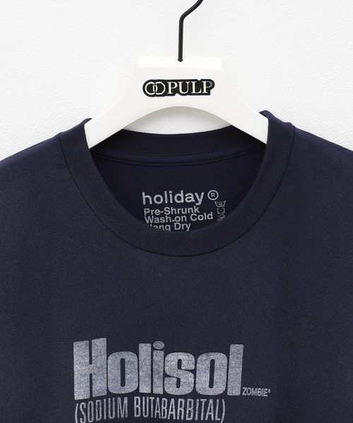 PULP/417EDIFICE(パルプフォーワンセブンエディフィス)の「【HOLIDAY / ホリデー】HOLISOL TEE(Tシャツ/カットソー・メンズ・ネイビー・SMALL/MEDIUM/LARGE)」の5枚目の写真