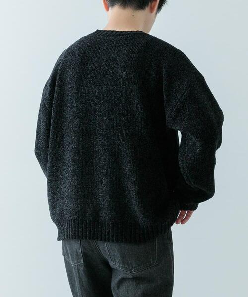 ITEMS URBANRESEARCH（アイテムズ アーバンリサーチ）の「モール クルーネック ニット（ニット/セーター・メンズ・ブラック/ベージュ/アイボリー/チャコールグレー・MEDIUM/LARGE）」の18枚目の写真