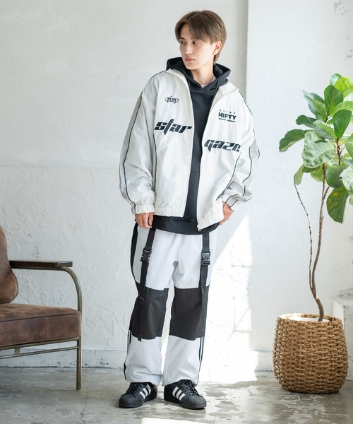 improves（インプローブス）の「ゲームユニフォーム ナイロンジャケット（ブルゾン・メンズ・ホワイト/ネイビー/チャコール/ブラック・MEDIUM/LARGE）」の8枚目の写真