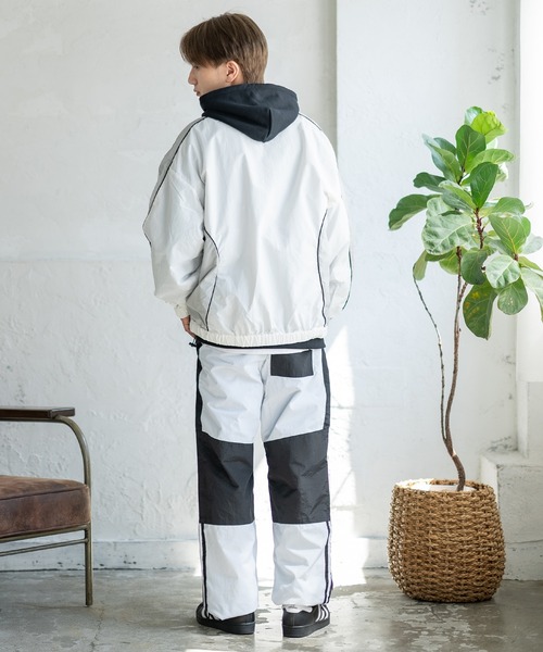 improves（インプローブス）の「ゲームユニフォーム ナイロンジャケット（ブルゾン・メンズ・ホワイト/ネイビー/チャコール/ブラック・MEDIUM/LARGE）」の9枚目の写真