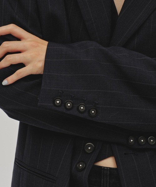 Stripe Over Jacket（テーラードジャケット）｜TODAYFUL