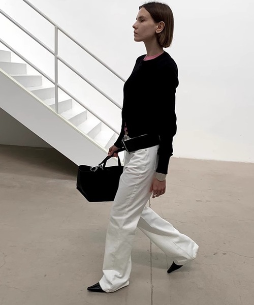 SANSeLF（サンセルフ）の「【LONSLAN】メニーボタンコンパクトカーディガン sanwl24a022（カーディガン/ボレロ・レディース・ピンク/ブラック/ブルー・FREE）」の20枚目の写真