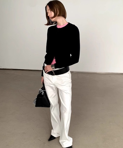 SANSeLF（サンセルフ）の「【LONSLAN】メニーボタンコンパクトカーディガン sanwl24a022（カーディガン/ボレロ・レディース・ピンク/ブラック/ブルー・FREE）」の13枚目の写真