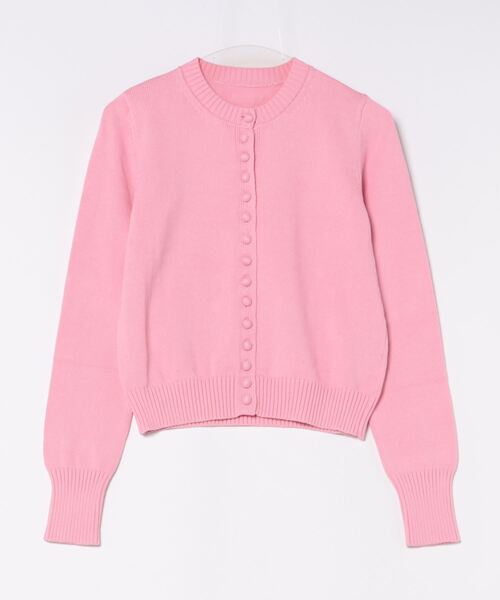 SANSeLF（サンセルフ）の「【LONSLAN】メニーボタンコンパクトカーディガン sanwl24a022（カーディガン/ボレロ・レディース・ピンク/ブラック/ブルー・FREE）」の12枚目の写真