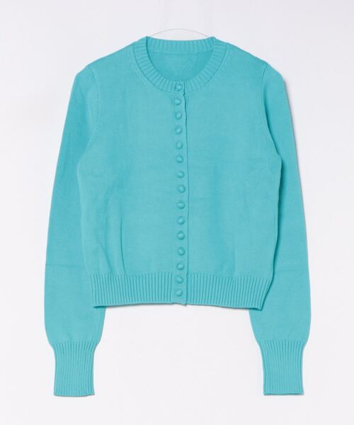 SANSeLF（サンセルフ）の「【LONSLAN】メニーボタンコンパクトカーディガン sanwl24a022（カーディガン/ボレロ・レディース・ピンク/ブラック/ブルー・FREE）」の4枚目の写真