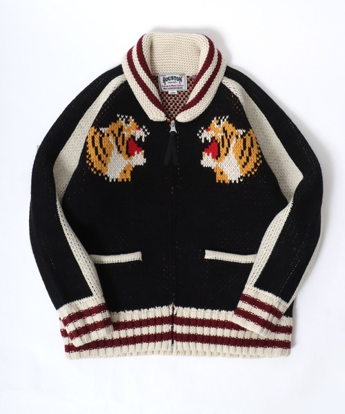新品❤ヒューストン カウチンセーター スカジャンニット トラ 虎 寅