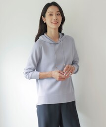 【洗える】HOODIE ニット パーカー