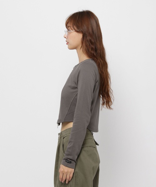 3.3 Field Trip (3.3フィールドトリップ)の「3.3 Field Trip/キリカエ ジップカーディガン(カーディガン/ボレロ・レディース・ベージュ/チャコール/ブルー・FREE)」の20枚目の写真