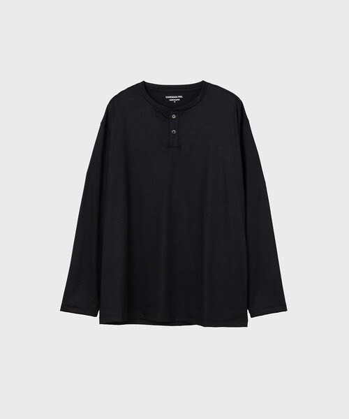 KANEMASA PHIL./カネマサフィル】36G Wool Henley Silky LS Tee（T 