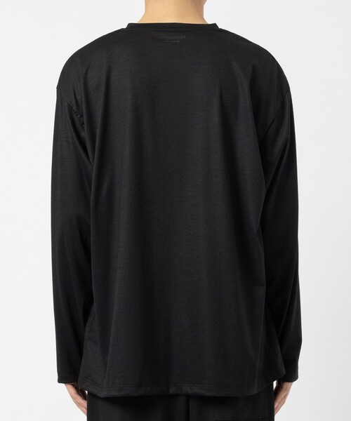 KANEMASA PHIL.(カネマサフィル)の「【KANEMASA PHIL./カネマサフィル】36G Wool Henley Silky LS Tee(Tシャツ/カットソー・メンズ・ブラック・M)」の5枚目の写真