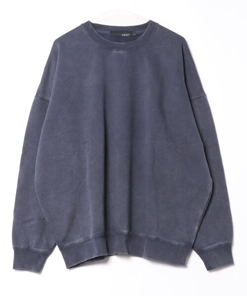 UNIIT(ユニット)の「【UNIIT/ユニット】パウダーブリーチ加工 裏起毛ビッグスウェット クルーネック ユニセックス(スウェット・メンズ・ブラック/ネイビー/カーキ・MEDIUM/LARGE/X-LARGE)」の13枚目の写真