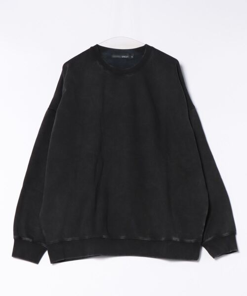 UNIIT(ユニット)の「【UNIIT/ユニット】パウダーブリーチ加工 裏起毛ビッグスウェット クルーネック ユニセックス(スウェット・メンズ・ブラック/ネイビー/カーキ・MEDIUM/LARGE/X-LARGE)」の11枚目の写真