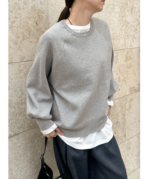 セール】【洗える】スウェットライクニットプルオーバー（ニット
