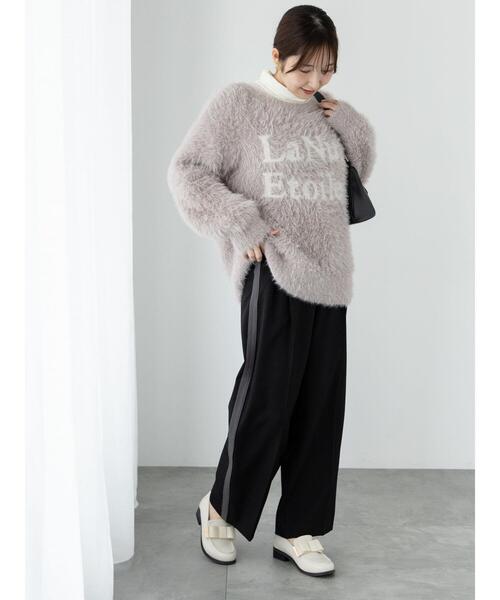 Te chichi TERRASSE（テチチテラス）の「サイドラインスラックス（その他パンツ・レディース・ブラック/ベージュ/グレー・F）」の10枚目の写真