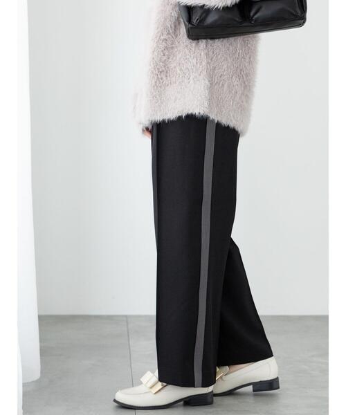 Te chichi TERRASSE（テチチテラス）の「サイドラインスラックス（その他パンツ・レディース・ブラック/ベージュ/グレー・F）」の12枚目の写真