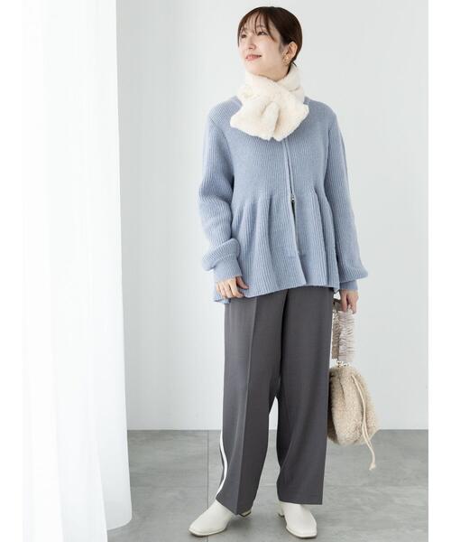 Te chichi TERRASSE（テチチテラス）の「サイドラインスラックス（その他パンツ・レディース・ブラック/ベージュ/グレー・F）」の15枚目の写真