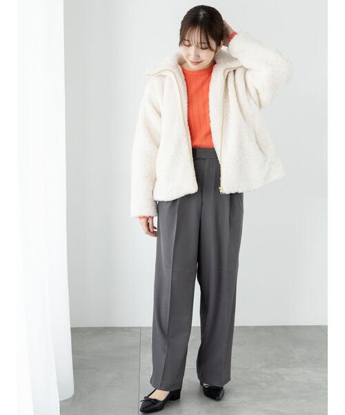 Te chichi TERRASSE（テチチテラス）の「サイドラインスラックス（その他パンツ・レディース・ブラック/ベージュ/グレー・F）」の18枚目の写真