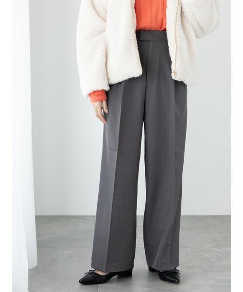 Te chichi TERRASSE（テチチテラス）の「サイドラインスラックス（その他パンツ・レディース・ブラック/ベージュ/グレー・F）」の19枚目の写真