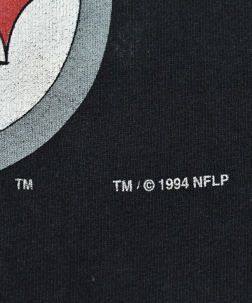 NBA/NFL/NHL/MLB(エヌビーエーエヌエフエルエヌエイチエルエムエルビー)の「【ヴィンテージ古着】90'S PITTSBURGH STEELERS プリントスウェット USA製(スウェット・メンズ・ブラック・LARGE)」の6枚目の写真