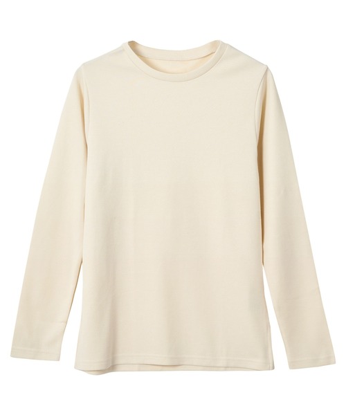 KOBE LETTUCE（コウベレタス）の「[ 選べるサイズ M/L/XL ] コットンブレンドあったかロンT（Tシャツ/カットソー・レディース・ホワイト/ボルドー/ブラック/アイボリー系・L/M/XL）」の16枚目の写真