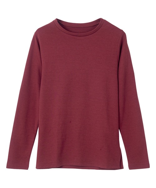 KOBE LETTUCE（コウベレタス）の「[ 選べるサイズ M/L/XL ] コットンブレンドあったかロンT（Tシャツ/カットソー・レディース・ホワイト/ボルドー/ブラック/アイボリー系・L/M/XL）」の17枚目の写真