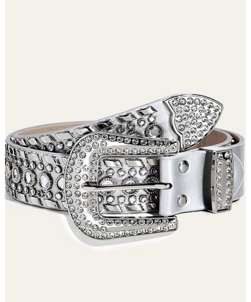 セール】ラインストーンスタッズベルト（ベルト）｜FUNdaysion