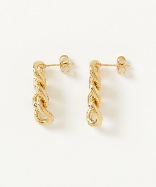 AKEL(アケル)の「【AKEL】アケル/ チェーンピアス(両耳セット)/金属アレルギー対応ピアス(サージカルステンレス)(ピアス(両耳用)・レディース・ゴールド/シルバー・FREE)」の6枚目の写真