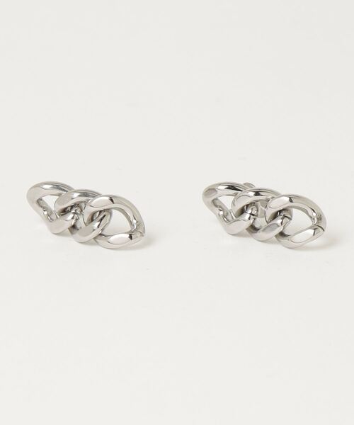 AKEL(アケル)の「【AKEL】アケル/ チェーンピアス(両耳セット)/金属アレルギー対応ピアス(サージカルステンレス)(ピアス(両耳用)・レディース・ゴールド/シルバー・FREE)」の4枚目の写真