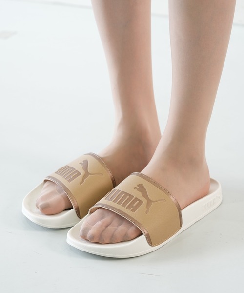 セール】PUMA/プーマ レディース サンダル スライド シルバー