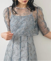 SETUP7（セットアップセブン）の「【metoi】エンブロイダリーボレロセットドレス 結婚式 二次会 パーティー フォーマル オケージョン（ドレス）」