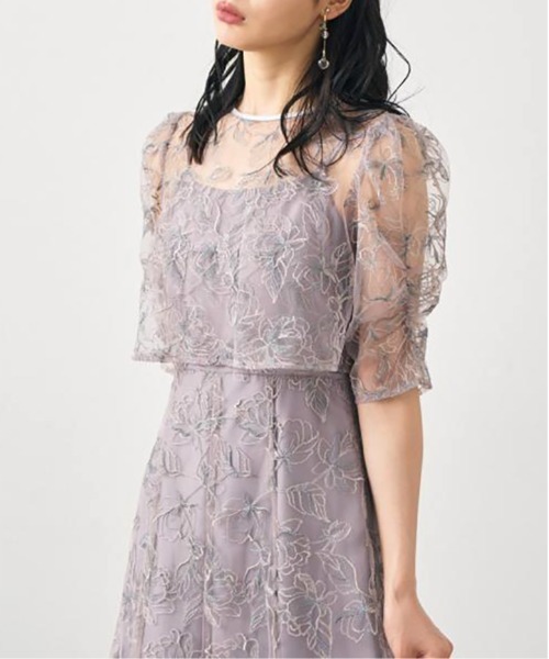 セール】【metoi】エンブロイダリーボレロセットドレス 結婚式 二次会