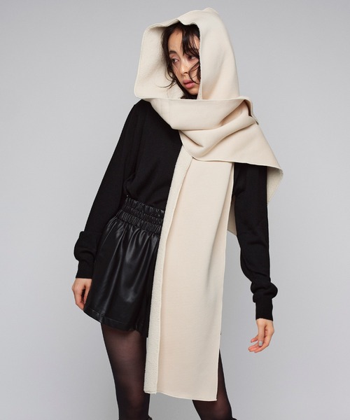 【セール】【Narcissus】2WAYボアフードマフラー（マフラー）｜Narcissus（ナルシス）