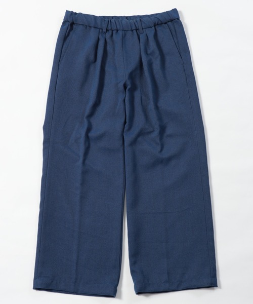 NYLAUS(ナイラス)の「ヘリンボン ポリツイード タック バギーイージーパンツ(スラックス・メンズ・チャコール/ネイビー/ブラウン/ブラック・M/L/XL/S)」の4枚目の写真