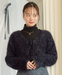 ニットリボンカーディガン