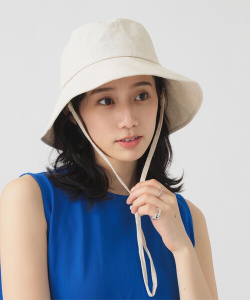 B:MING by BEAMS(ビーミングバイビームス)の「キャペリン ハット(ハット・レディース・ナチュラル/ブラック/ブラウン系その他4・ONE SIZE)」の4枚目の写真