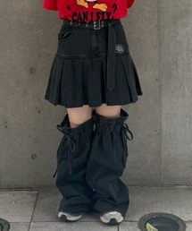 Candy Stripper | PLEATED MINI SKIRT ＆ LEG ウォーマー(スカート)