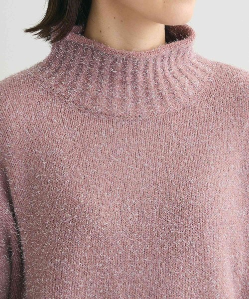 Petit fleur（プチフルール）の「・Petit Fleur ラメタートルニット（ニット/セーター・レディース・ピンク/ブラック/アイボリー・FREE）」の11枚目の写真