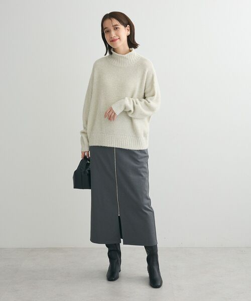 Petit fleur（プチフルール）の「・Petit Fleur ラメタートルニット（ニット/セーター・レディース・ピンク/ブラック/アイボリー・FREE）」の13枚目の写真