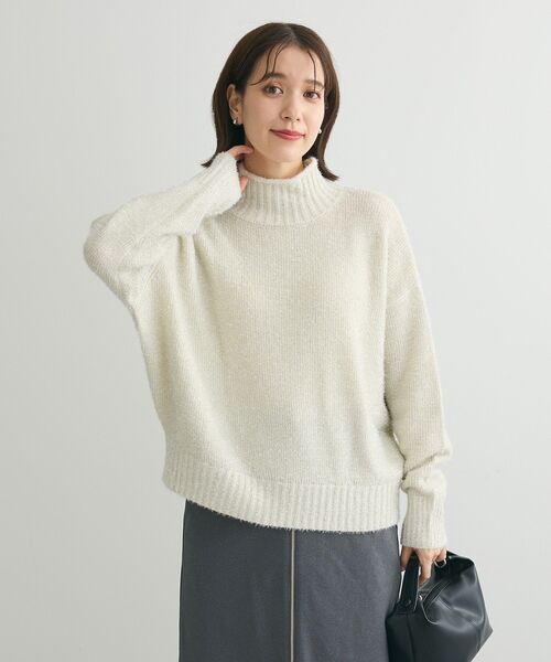 Petit fleur（プチフルール）の「・Petit Fleur ラメタートルニット（ニット/セーター・レディース・ピンク/ブラック/アイボリー・FREE）」の15枚目の写真