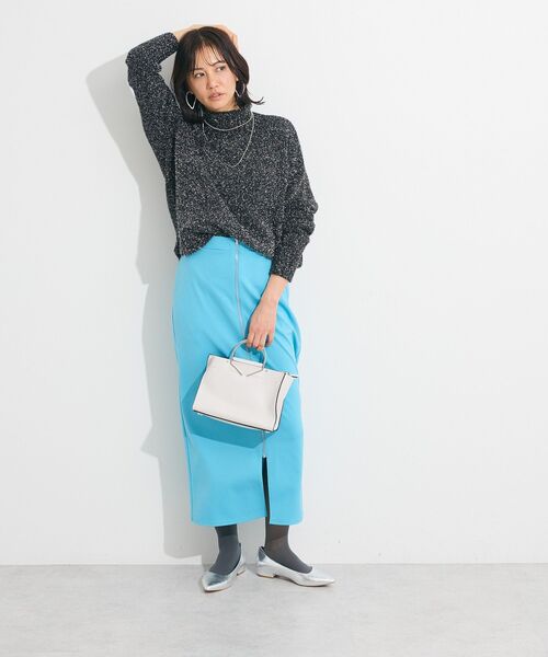 Petit fleur（プチフルール）の「・Petit Fleur ラメタートルニット（ニット/セーター・レディース・ピンク/ブラック/アイボリー・FREE）」の21枚目の写真