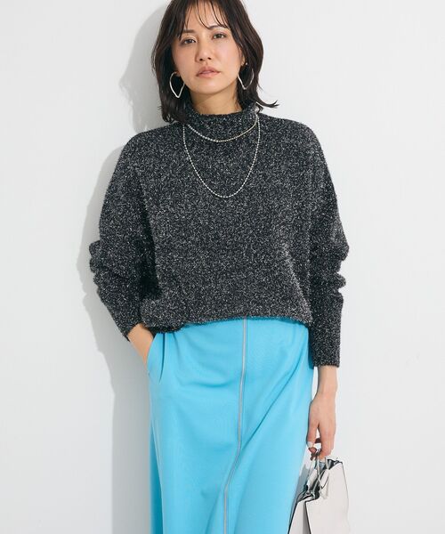 Petit fleur（プチフルール）の「・Petit Fleur ラメタートルニット（ニット/セーター・レディース・ピンク/ブラック/アイボリー・FREE）」の22枚目の写真