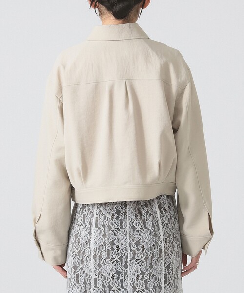 Ray BEAMS（レイビームス）の「ハトメフラップ ブルゾン（ブルゾン・レディース・ブラック/ベージュ・1/0）」の18枚目の写真