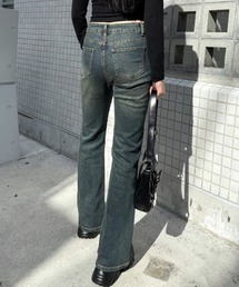 MYMOOD.（マイムード）の「華奢見えフレアデニムパンツ（デニムパンツ）」