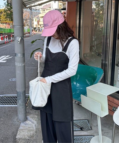 PILIT（ピリット）の「ビスチェライク Aラインジャンパースカート（ワンピース・レディース・ブラック/グレー・MEDIUM）」の18枚目の写真